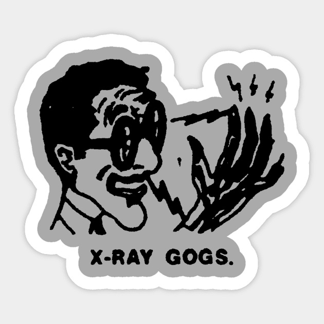 X-Ray Gogs - 02 Sticker by Megatrip